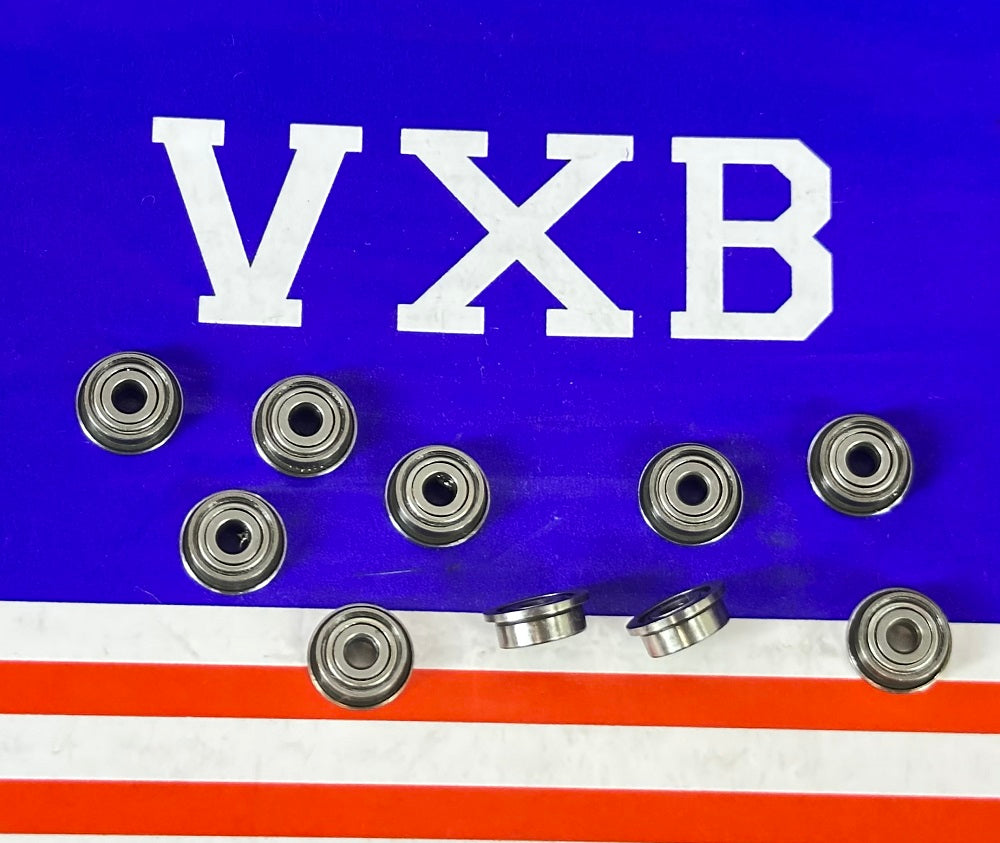 10 paket flanşlı rulmanlar 2x6x2.5mm minyatür 2x6mm