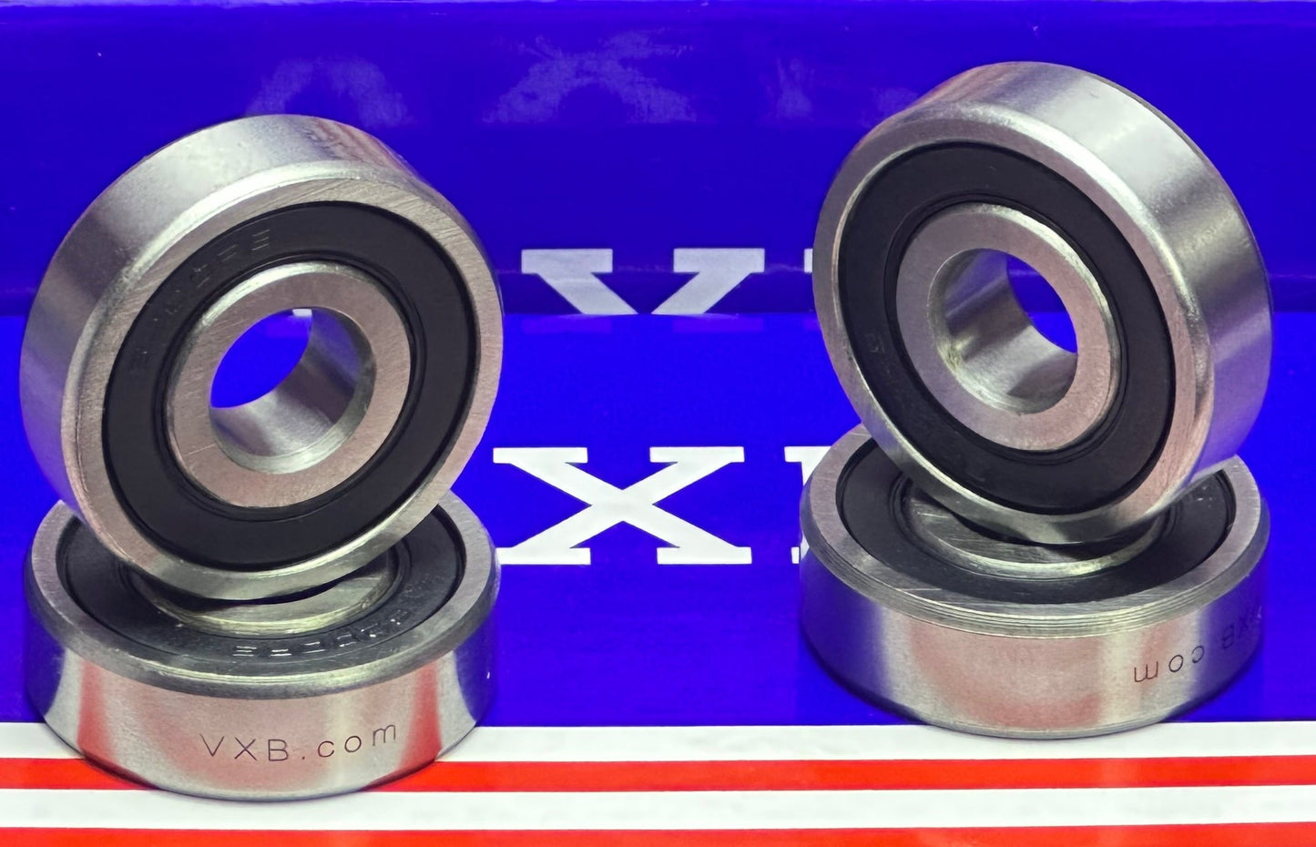 4-Pack 6200-2RS Ball Bearings Rubber Sealed 6200RS