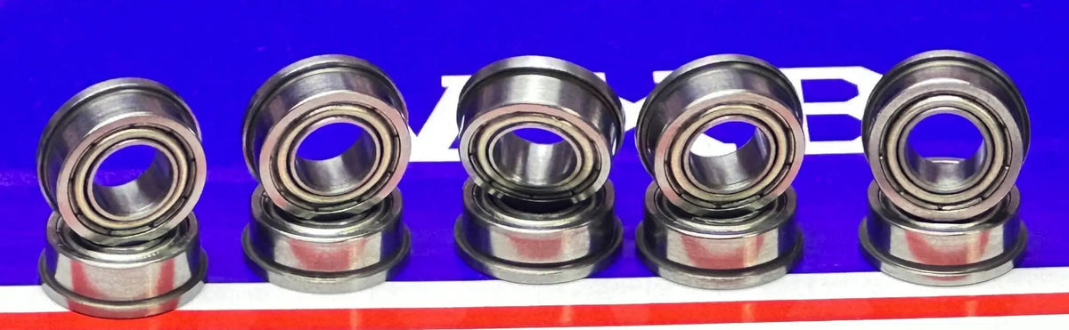 10-pack flens afgeschermde lagers fr188zz 1/4 "x 1/2" x 3/16 "