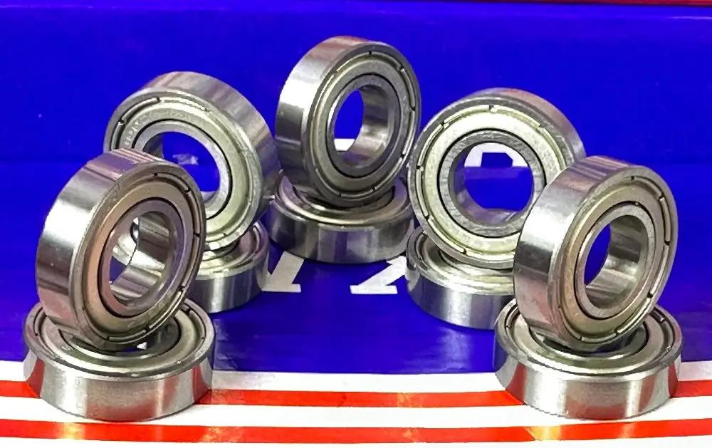 Super Tough 10-Pack Of 6900ZZ Ball Bearings Featuring Double Metal Shields For Heavy Duty Applications Measuring 10x22x6mm Made From High Strength Chrome Steel To Handle Speeds Up To Forty Eight Thousand RPM And Keep Dirt Out For Long Lasting Performance