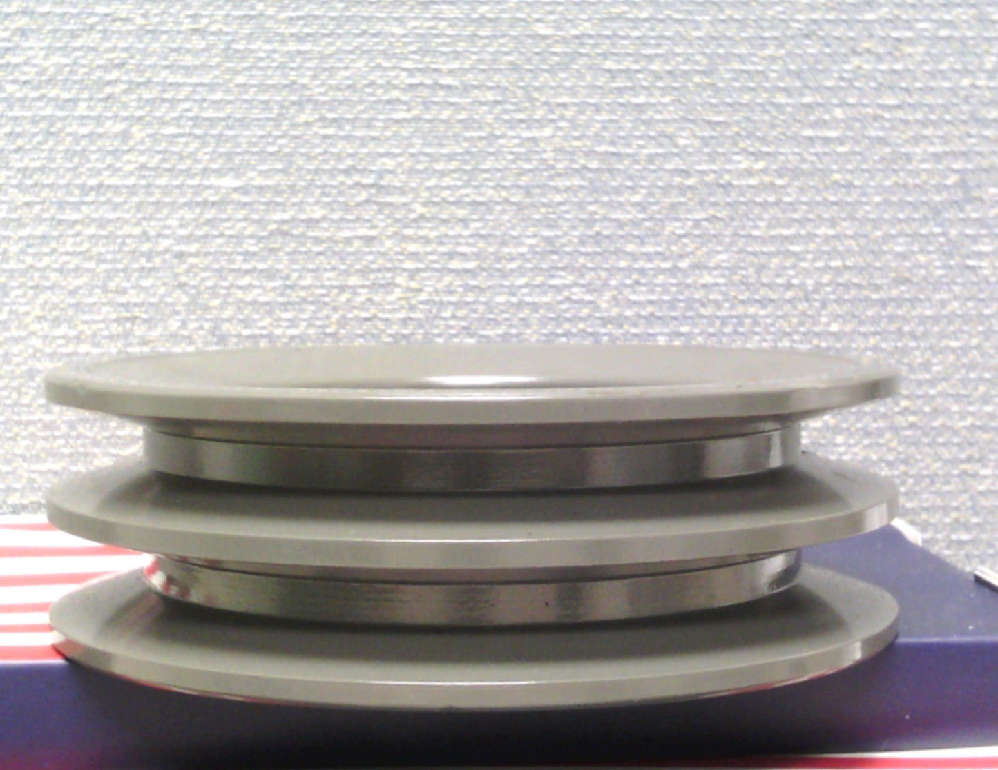 2AK46 H Bushing Solid Sheave Pulley - 4.6" OD Double Groove Pulley 2AK46H for V-belts 4L, A, AX, 2AK46H (OD 4.6" )