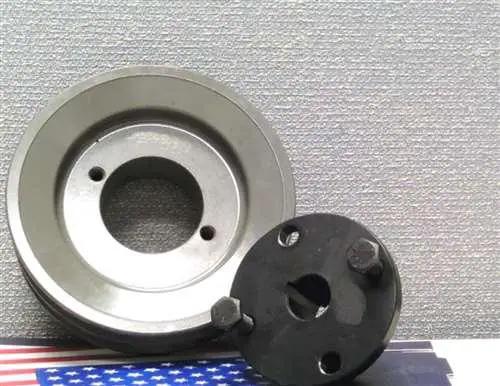 2AK46H 5/8" Bore Solid Sheave Pulley - 4.6" OD Double Groove Pulley 2AK49H for V-belts 4L, A, AX, 2AK46H 5/8" (OD 4.6"- H :ID 5/8")