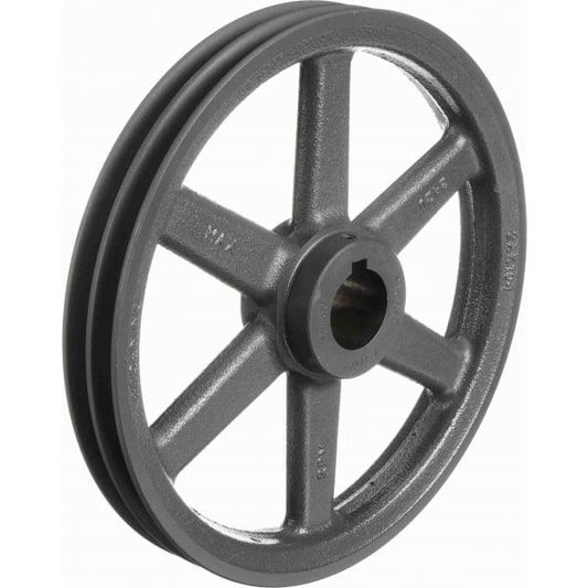 2BK105 1" Bore Sheave Pulley - 10.25" OD , Hex set screws 2-Groove for V-belts 5L, 2BK105-1"inch