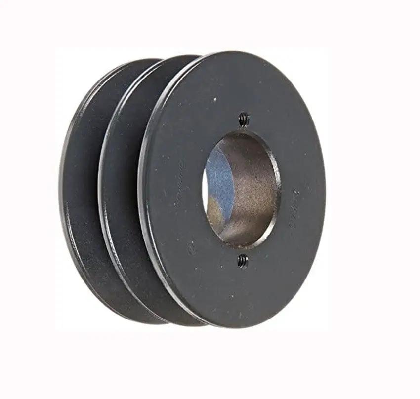 2BK40H Cast Iron Bushed Sheave Pulley for Dual Belt V-belt size 5L, B OD : 4" Double Grooves Pulley 2BK40H