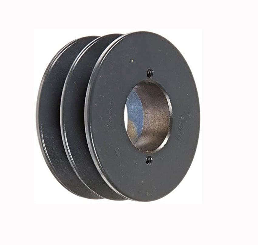 2BK45H Cast Iron Bushed Sheave Pulley for Dual Belt V-belt size 5L, B OD : 4.5" Double Grooves Pulley 2BK45H