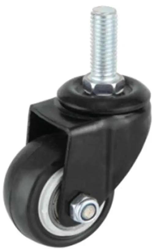3"inch Caster Wheel - PVC M12 Threaded Stem
