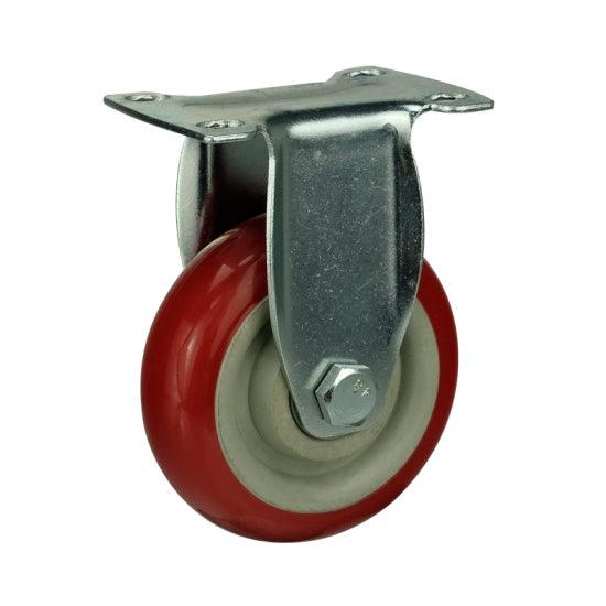 3"inch Caster Wheel Rigid PVC - Top Plate Mount