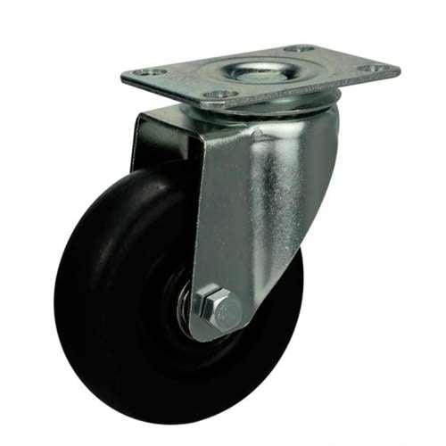 3"inch Caster Wheel - Phenolic - 0-250ºC - Top Plate Mount