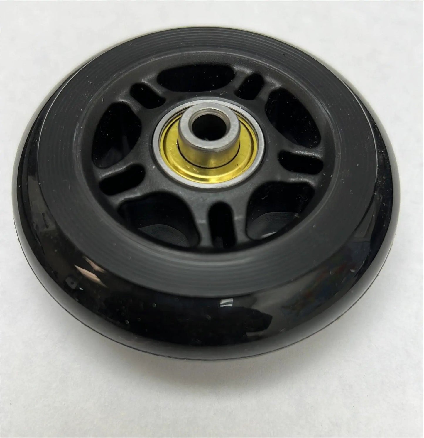 3" Rubber Wheel - 1/4" Bore Extended Ball Bearing