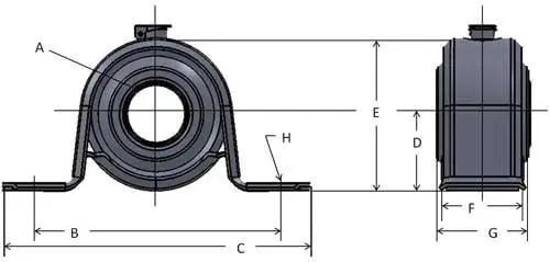 3/4 BEH12G Extra Strength Pillow Block Mounted Bearing