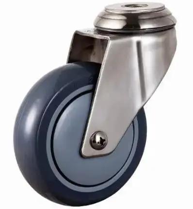 3"inch Caster Wheel - Bolt Stainless Steel TPR