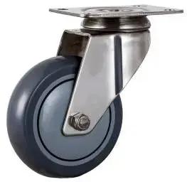 3"inch Caster Wheel - Plate Stainless Steel TPR