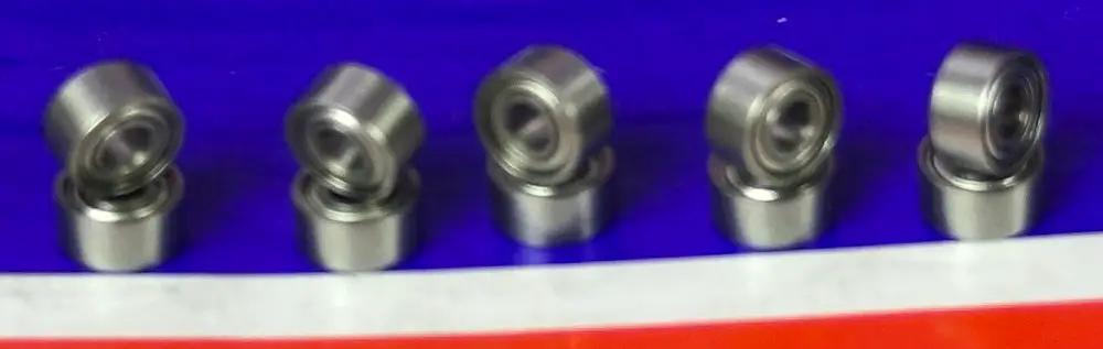 Ten Pack Of 2x5x2.5 Ceramic Hybrid ABEC 5 Stainless Shielded Bearings For Skateboards, Fishing Reels And High Performance Gear That Lasts Long