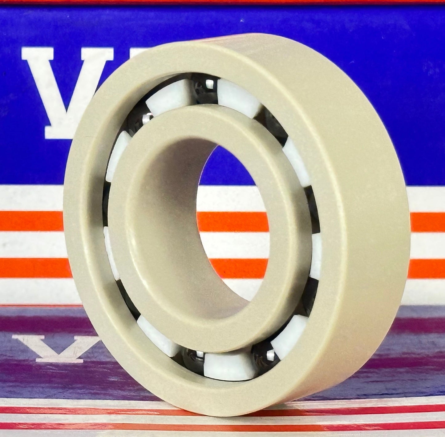 6205 PEEK Ball Bearing - Si₃N₄ Ceramic Balls - PTFE Cage - 25x52x15mm