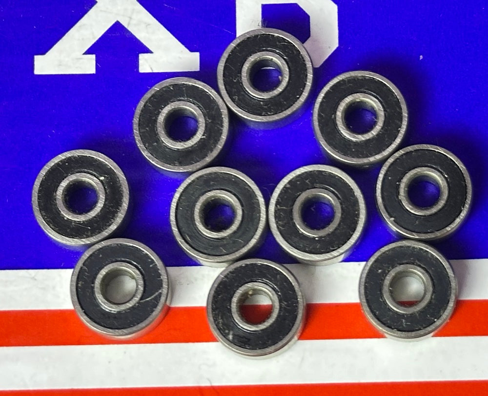 10-pack afgesloten lager R2-2RS 1/8 "x 3/8" x 5/32 "miniatuur