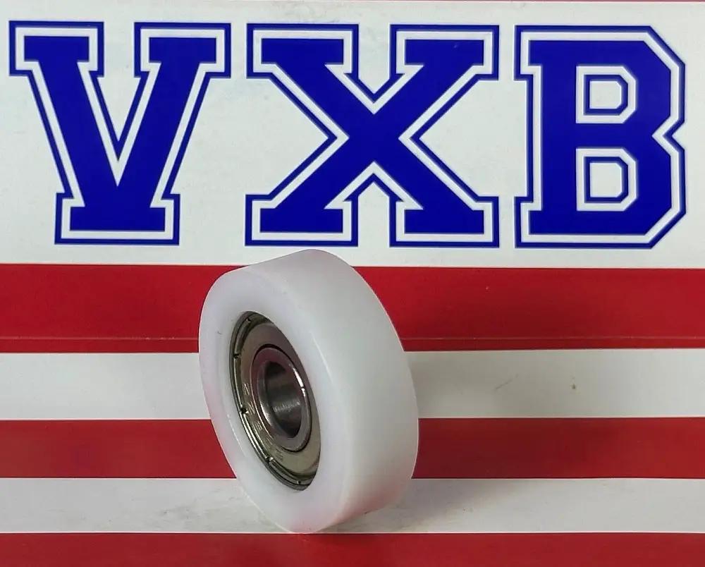 8mm Bore Bearing - 30mm White Plastic Tire 8x30x10mm