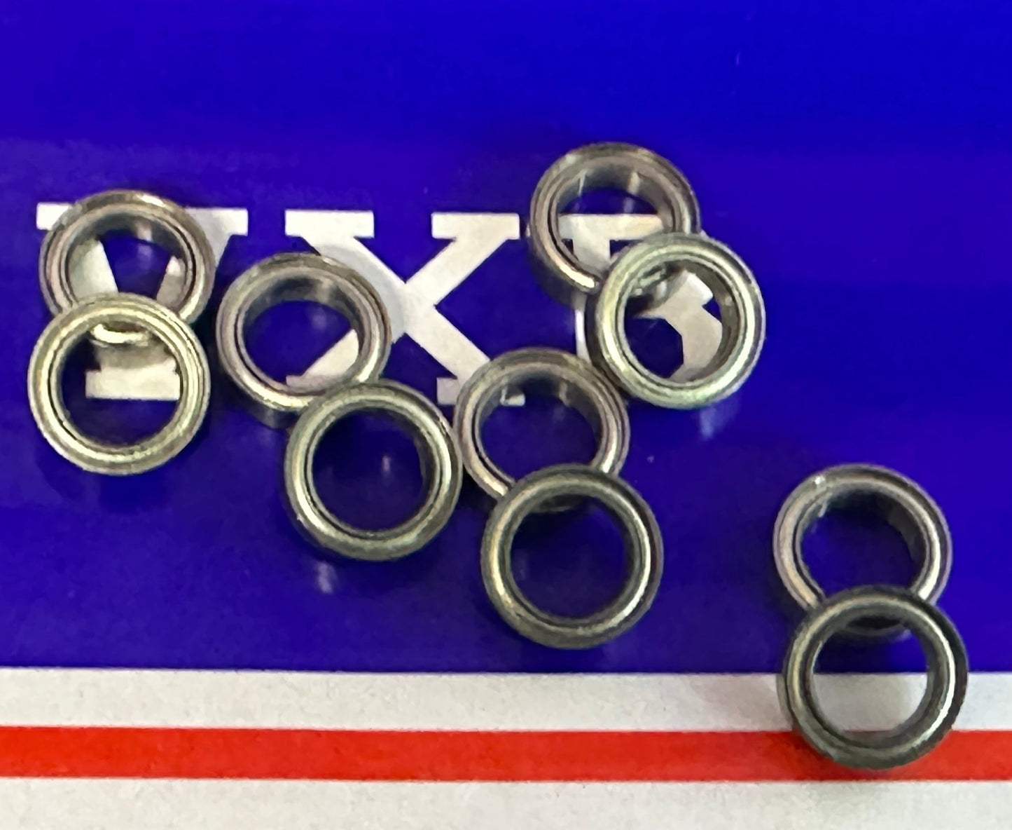 10 paket 8x12x3.5mm paslanmaz çelik yatak - korumalı - minyatür