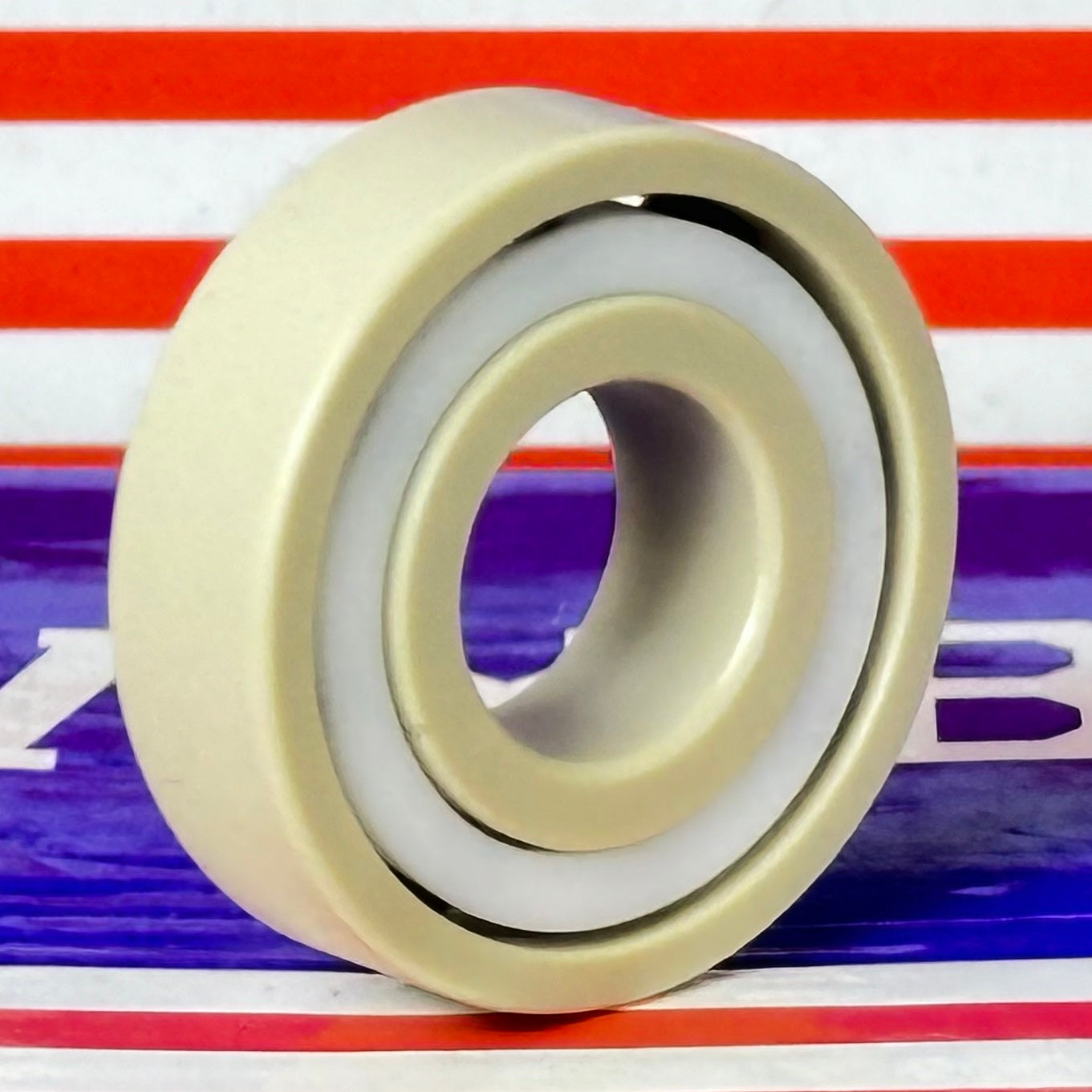 6001 PEEK Ball Bearing - Si₃N₄ Ceramic Balls - PTFE Cage - 12x28x8mm