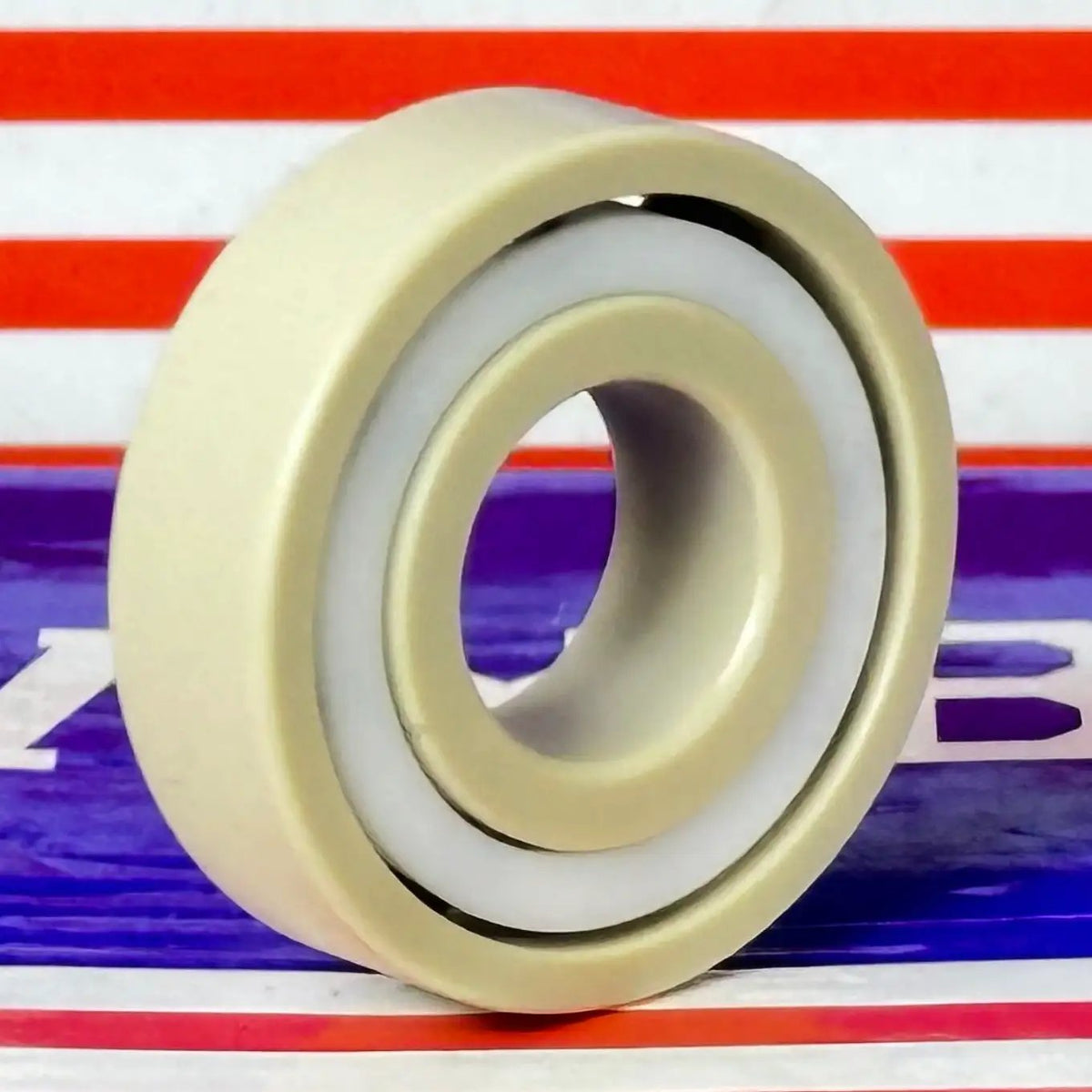6001 PEEK Ball Bearing - Si₃N₄ Ceramic Balls - PTFE Cage - 12x28x8mm