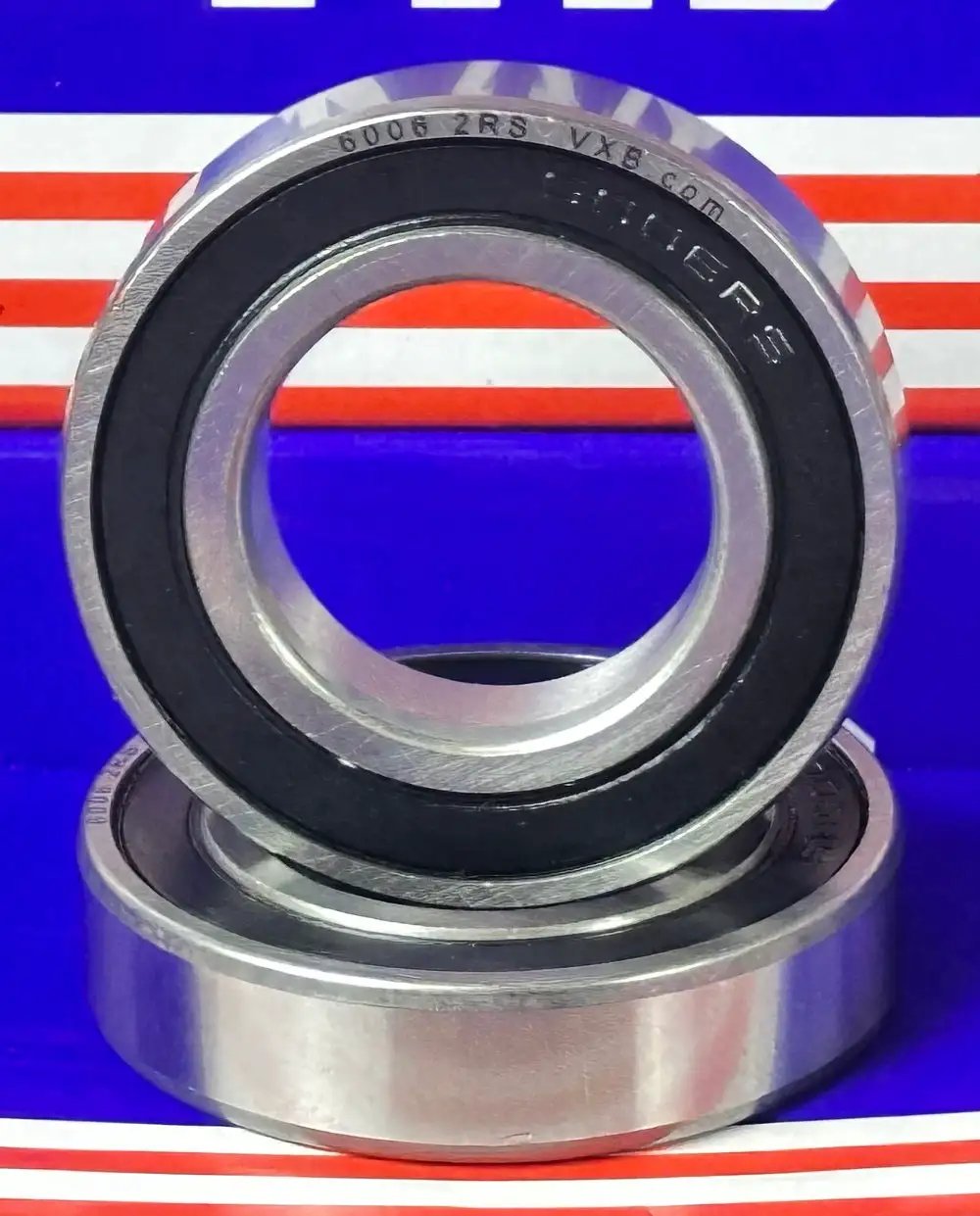 Zestaw 2 łożysk 6006-2RS 30x55x13 uszczelnionych z otworem 30mm