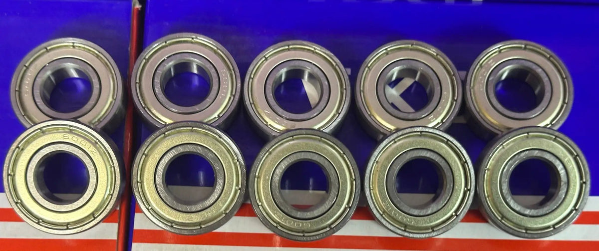 Bộ 10 vòng bi cầu 6001ZZ 12x28x8mm có chắn bụi hai bên