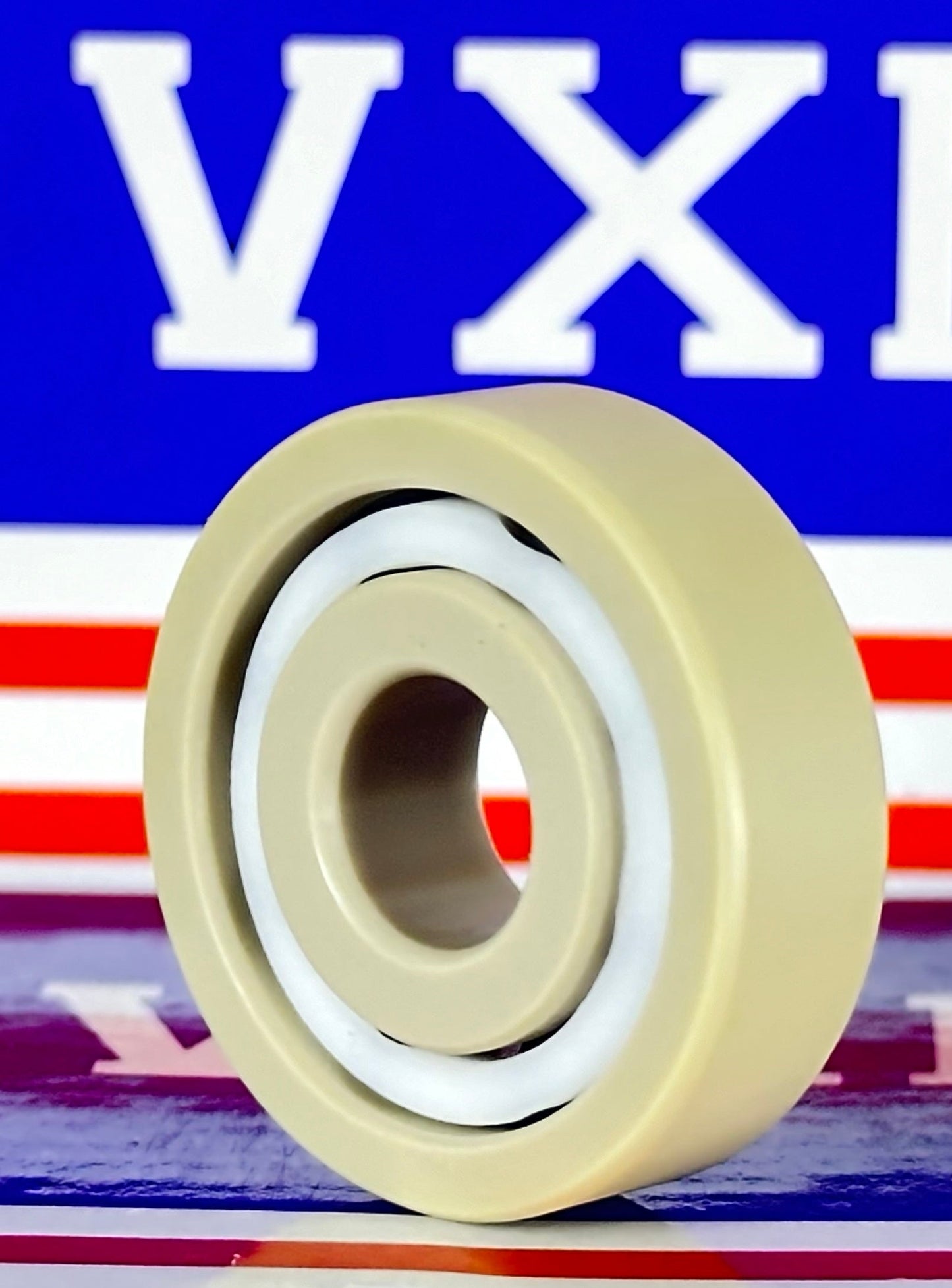 6200 PEEK Ball Bearing - Si₃N₄ Ceramic Balls - PTFE Cage - 10x30x9mm