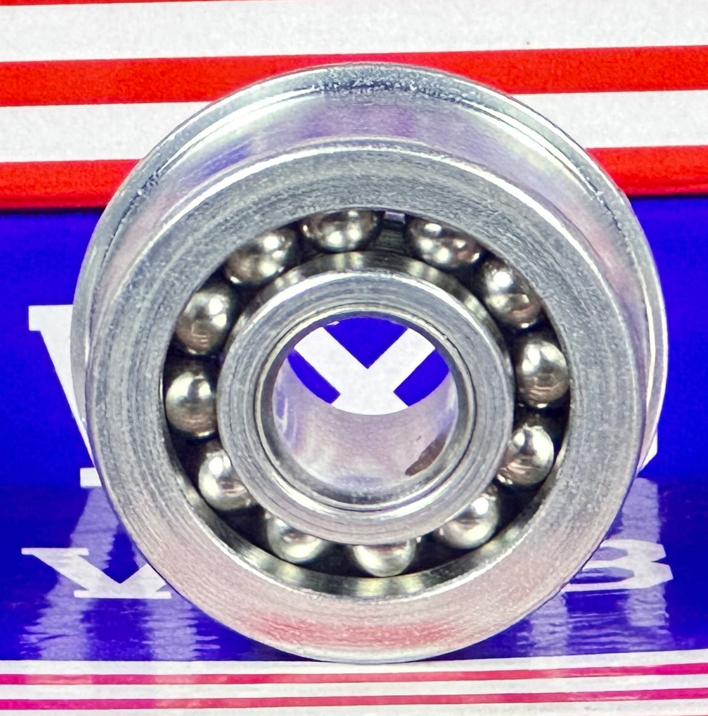 F1650 Flanged Bearing - ส่วนประกอบเต็ม - 1/2 "x 1-9/16" x 21/32 "