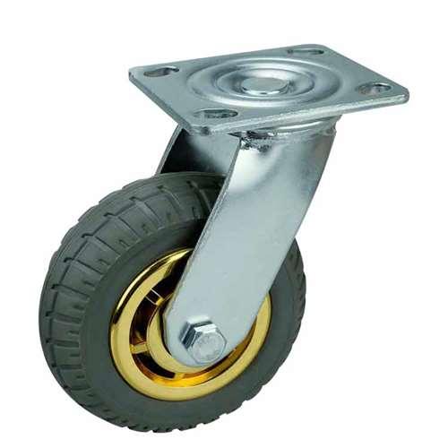 4"inch Heavy Duty Caster Wheel 441 Lbs - PP Core - Rubber - Top Plate Mount