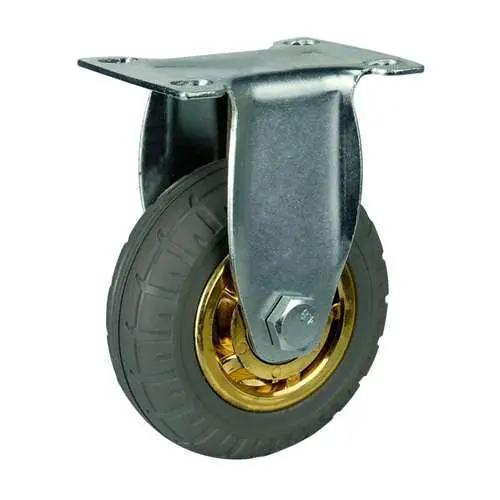 4"inch Caster Wheel 154 Lbs Rigid Rubber - Top Plate Mount
