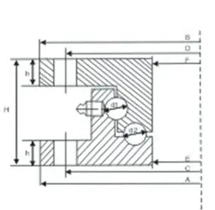 40 Ton Heavy Duty 43 inch Diameter Extra Large Turntable Bearing