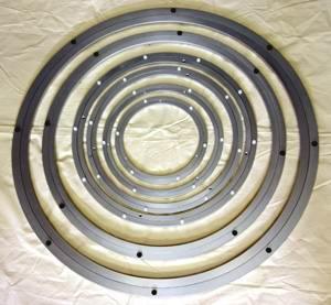 Palier en aluminium Lazy Susan 450mm, palier de plateau tournant 500 lbs