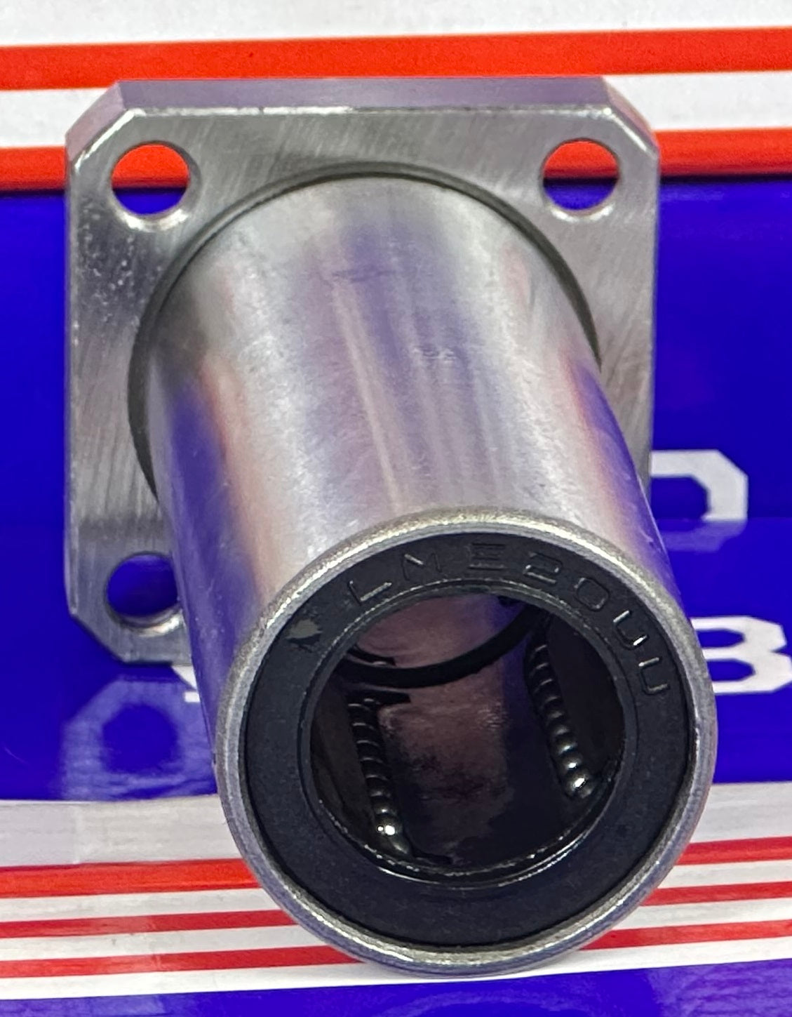 LMEK20LUU 20mm Long Square Flanged Bushing Linear Motion Bearing 20x32x80mm