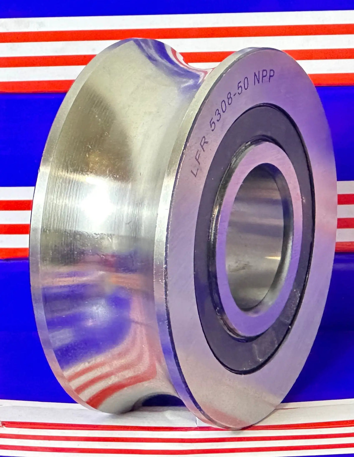 LFR5308-50-2RS Roulement à rouleaux de piste étanche à gorge en U 40mm ID x 50mm
