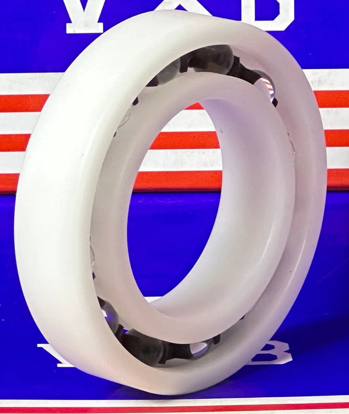 Acetal/POM Plastic Bearing 6008 - Glass Balls - 40x68x15mm