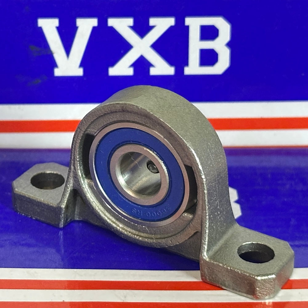 10mm Bore Miniature Stainless Steel Pillow Block Mounted Bearing