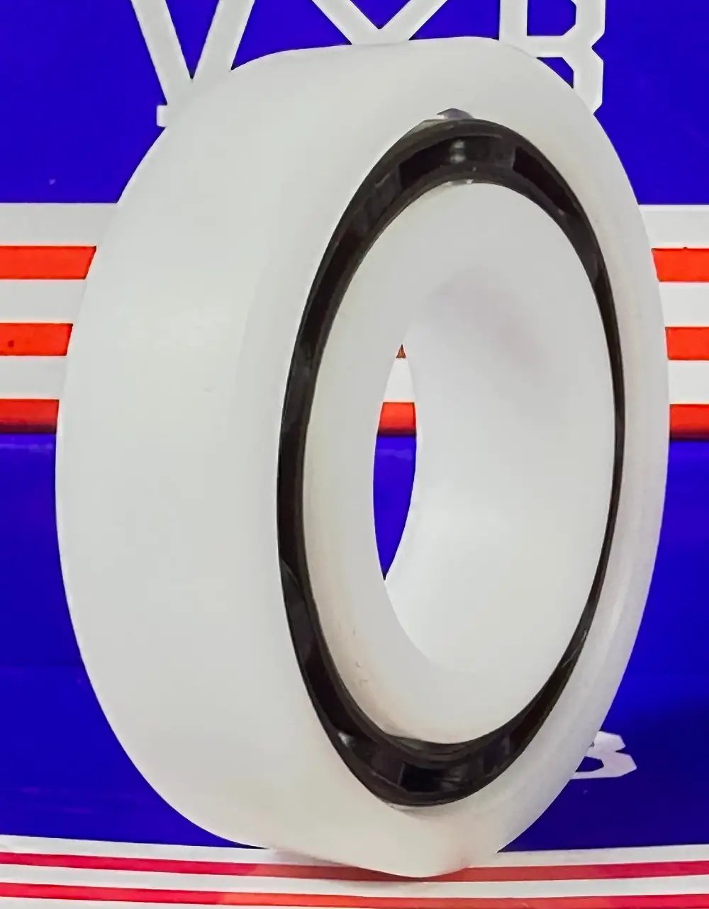 แบริ่งพลาสติก Acetal/POM 6206 - ลูกบอลแก้ว - 30x62x16มม