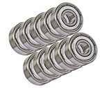 10 paket 4x10mm - çift korumalı 4x10x4 minyatür yatak