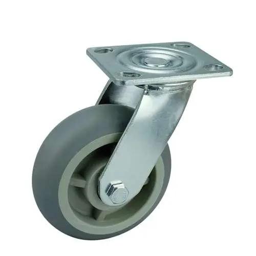 5"inch Heavy Duty Caster Wheel 507 Lbs - PP Core - TPR - Top Plate Mount