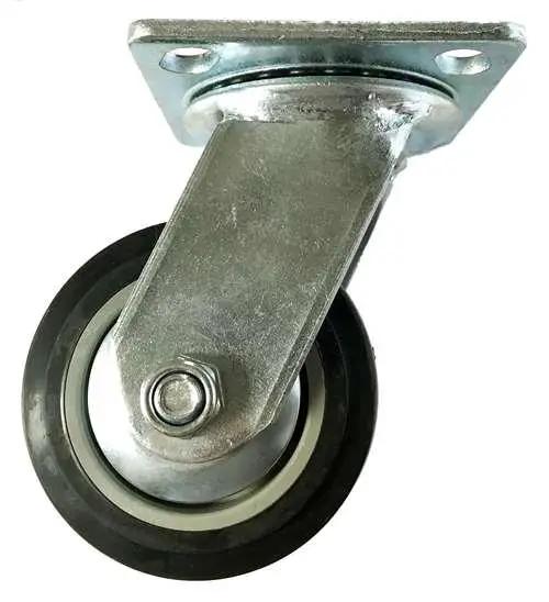 5"inch Heavy Duty Caster Wheel 507 Lbs - PVC - Top Plate Mount