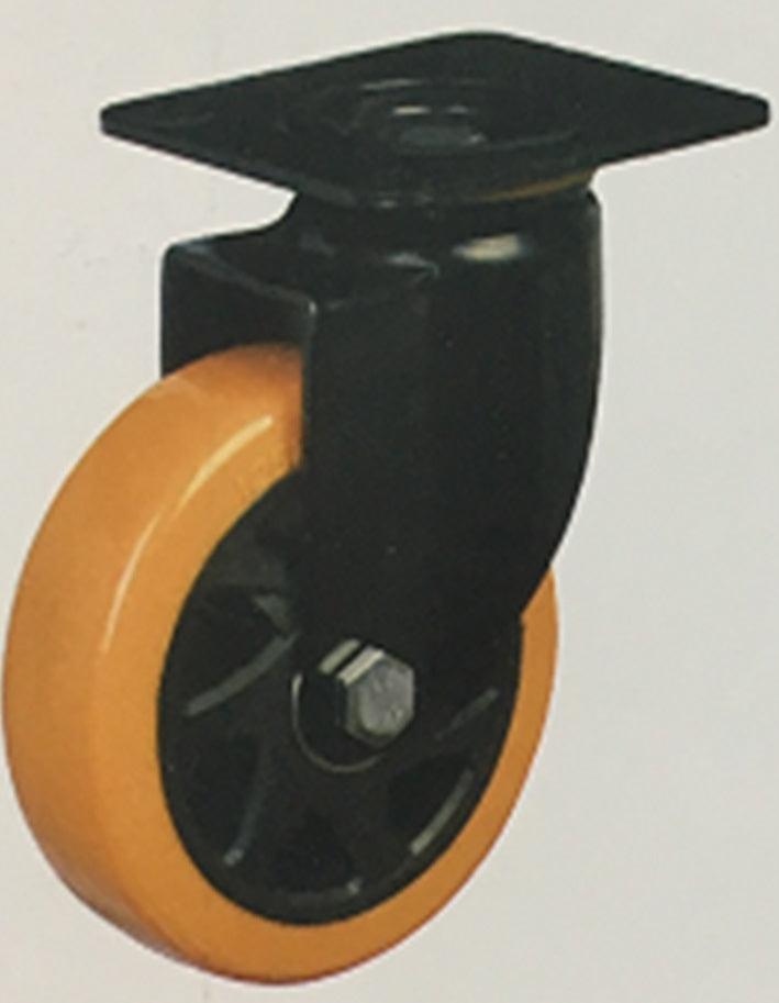 5"inch Caster Wheel 661 Lbs - PU - Polypropylene - Top Plate Mount