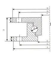 5 Ton Heavy Duty 880mm Diameter - Large Turntable Bearing - Thin Profile