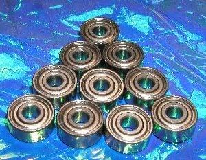 50个装屏蔽轴承 R168ZZ 1/4" x 3/8" x 1/8" 微型