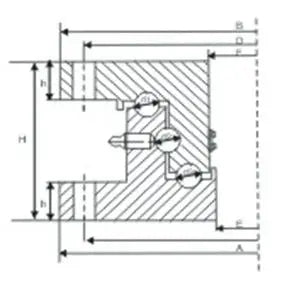 50 Ton Heavy Duty 43 inch Diameter Extra Large Turntable Bearing