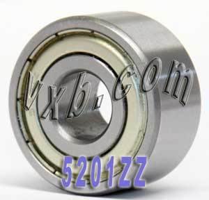 ตลับลูกปืน 5201ZZ แบบสัมผัสเชิงมุม ขนาด 12x32x15.9mm