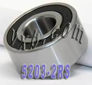 5203-2RS แบริ่งลูกปืนแบบสัมผัสเชิงมุมปิดผนึก ขนาด 17x40x17.5 มม.