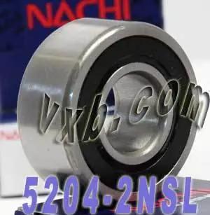 5204-2NSL Nachi Angular Contact Bearing - 2-Row - 20x47x20.6 Bearing
