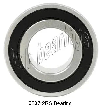 ตลับลูกปืนสัมผัสเชิงมุม 5207-2RS Bearing 5207-2RS
