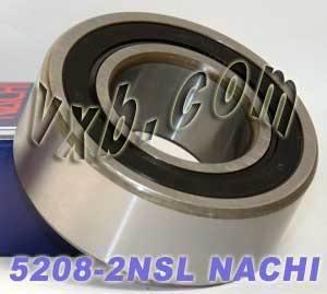 5208-2NSL นาชิแบริ่งสัมผัสเชิงมุม - 2 แถว - 40x80x30.2 แบริ่ง