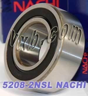 5208-2NSL นาชิแบริ่งสัมผัสเชิงมุม - 2 แถว - 40x80x30.2 แบริ่ง