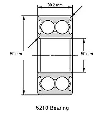 Vòng bi tiếp xúc góc 5210